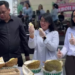Pejabat pemerintah Kulon Progo buka acara Heboh Buah 2025 angkat durian lokal.