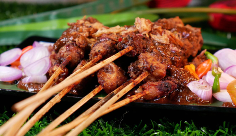 Ilustrasi sate kambing lezat di Jogja