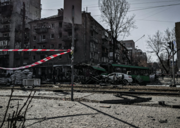 Ilustrasi perang di Ukraina