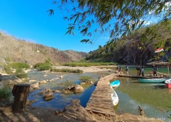 Wisata air Lembah Oya Kedungjati di Bantul.