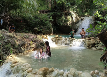 Wisata air terjun Penawangan Srunggo di Bantul satu diantara rekomendasi wisata murah.