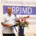 Bupati Sleman Harda Kiswaya membuka Forum Konsultasi Publik Rencana Pembangunan Jangka Menengah Daerah (RPJMD) tahun 2025-2029.