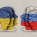 Ilustrasi ketegangan antara Ukraina dengan Rusia