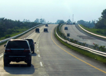 Ilustrasi tol Jogja menuju Exit Tol Tamanmartani, Sleman