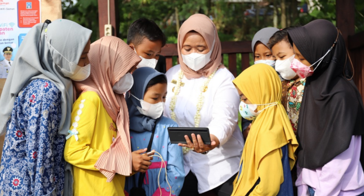 Program wifi gratis yang merupakan program prioritas Pemerintah Sleman.