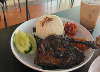 bebek carok, satu diantara kuliner bebek bumbu hitam rekomendasi di kawasan Sleman