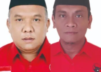 Kolase foto Ketua DPRD Bantul Hanung Raharjo dengan Ketua DPRD Kulon Progo Aris Syarifuddin
