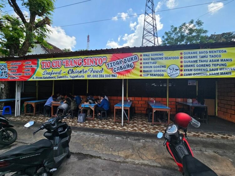 Tio Ciu Chinese Food Bang Sinyo, satu diantara chinese food di kawasan Sleman