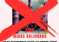 Poster penolakan atas label kaliurang yang dipakai untuk miras