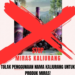 Poster penolakan atas label kaliurang yang dipakai untuk miras