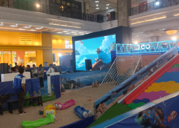 Satu diantara wahana bertajuk Petualangan Samudra yang dihadirkan Sleman City Hall