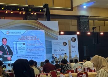 Peluncuran buku the Silent of Organization karya Wildan Wongso di Sleman City Hall, Senin (26/5/2025)petang.