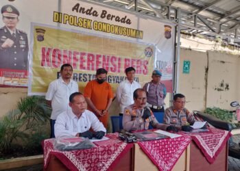 rilis peristiwa curanmor di Gondokusuman, Senin (5/5/2025).