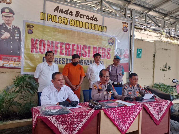 rilis peristiwa curanmor di Gondokusuman, Senin (5/5/2025).