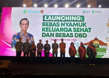 Pemda DIY bersama Enesis Group melaunching gerakan bebas nyamuk di Royal Ambarrukmo Hotel, Senin (19/5/2025).