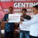 Pemkab Gunungkidul menyerahkan bantuan CSR bertepatan dengan launching program GENTING untuk mengatasi angka stunting di Gunungkidul