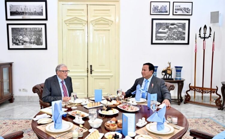 Bill Gates, melakukan kunjungan ke Indonesia dan bertemu langsung dengan Presiden Prabowo Subianto