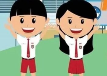 Ilustrasi siswa Sekolah Dasar (SD)