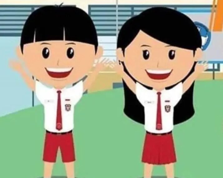 Ilustrasi siswa Sekolah Dasar (SD)