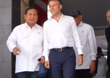 Kedatangan Presiden Macron dan Prabowo ke Akademi Militer Magelang disambut adzan dhuhur, Kamis (29/5/2025)
