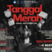 Poster Pameran seni visual bertajuk Tanggal Merah yang akan digelar pada 1-4 Mei 2025