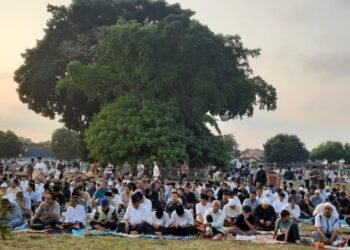 Gelaran salat ied Iduladha di Alun-alun Selatan, Jumat (6/6/2025)