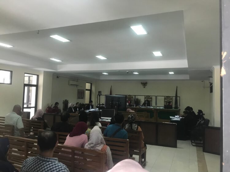 Pengadilan Negeri Yogyakarta kembali menggelar sidang lanjutan kasus dugaan korupsi dana hibah penanganan dampak PPKM COVID-19 pada Rabu (18/6/2025). (oliv)