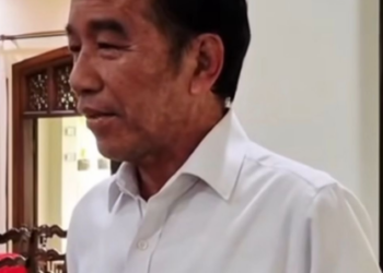 tangkapan layar sosok Jokowi yang disebut tengah dalam kondisi sakit