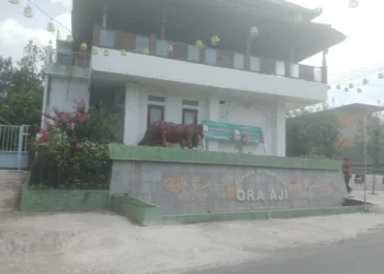 Halaman Pondok Pesantren Ora Aji. (populi.id/Kristiani Tandi Rani)