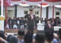 Wakil Bupati Sleman, Danang Maharsa saat Upacara Peringatan Hari Lahir Pancasila