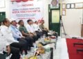 Jajaran Pemkot Yogyakarta dan Forkopimda Kota Yogyakarta mengikuti peluncuran Koperasi Desa/Kelurahan Merah Putih tingkat nasional oleh Presiden RI Prabowo, secara daring. (dok.jogjakota.go.id)