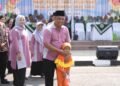 Bupati Sleman, Harda Kiswaya, menghadiri peringatan Hari Anak Nasional Tahun 2025. (dok.prokopim Sleman)