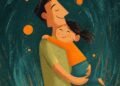 Ilustrasi ayah dan anak