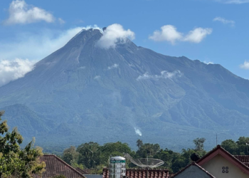 Gunung api di Jawa di antaranya ada Gunung Merapi di Yogyakarta. [Dok Halil Ikiz]