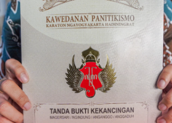 Berkas surat kekancingan tanah kasultanan Yogyakarta