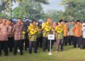 Pemkab Bantul menggelar kegiatan memeringati Hari Koperasi sekaligus meresmikan Koperasi Desa Merah Putih di wilayahnya, Selasa (15/7/2025)
