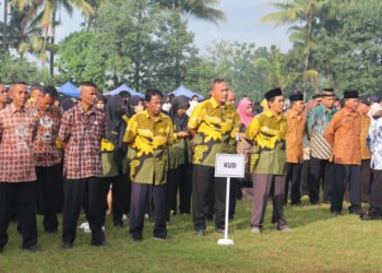 Pemkab Bantul menggelar kegiatan memeringati Hari Koperasi sekaligus meresmikan Koperasi Desa Merah Putih di wilayahnya, Selasa (15/7/2025)