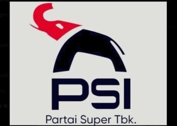 logo baru PSI bergambar Gajah bertuliskan Partai Super Tbk