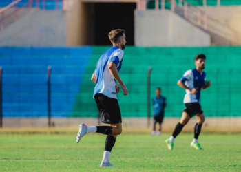 Para penggawa PSIM Yogyakarta menggelar latihan jelang menghadapi kompetisi Super League.
