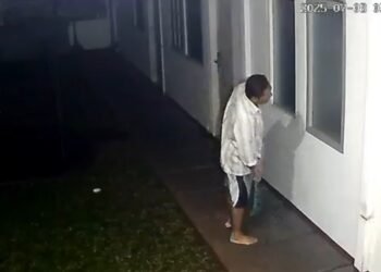tangkapan layar rekaman CCTV kamar kos pegawai kemenlu