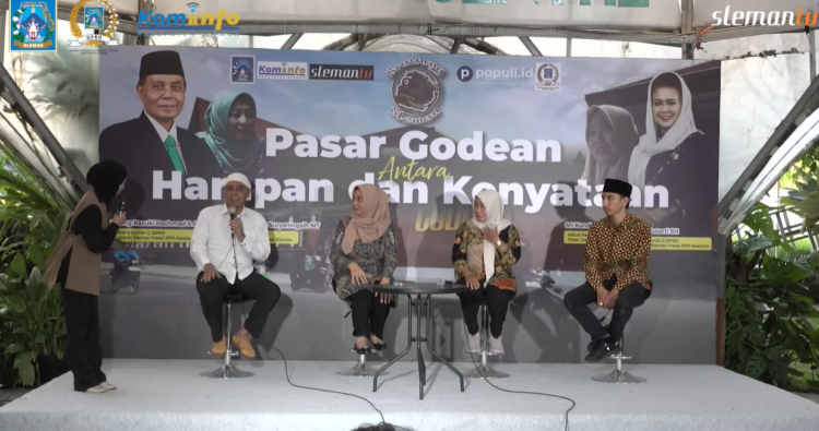 Talkshow Srawung Sleman bertajuk Pasar Godean antara Harapan dan Kenyataan yang berlangsung di Bulak Senthe