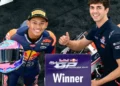 Selebrasi Aura Farming Pacu Jalur, Veda Ega Pratama Menangi Red Bull Rookies Cup di Sachsenring