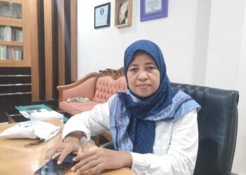 Kepala DPUPKP Kota Yogyakarta Umi Akhsanti saat ditemui di ruang kerjanya, Rabu (20/8/2025).