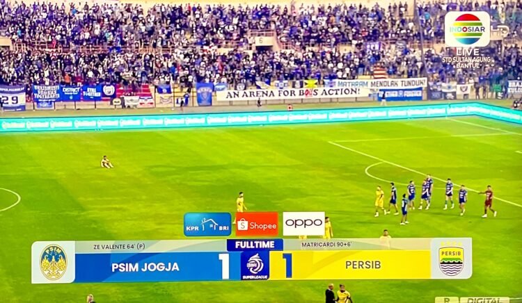 PSIM Tahan Persib 1-1, Cahya Jadi Pahlawan di Sultan Agung