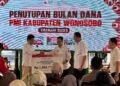 Bupati Wonosobo Afif Nurhidayat saat menghadiri penutupan Bulan Dana PMI Kabupaten Wonosobo Tahun2025. (Dok.Diskominfo Wonosobo)