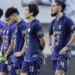 Ekspresi para pemain Persita Tangerang usai menelan kekalahan saat menghadapi Madura United di lanjutan Super League 2025/2026