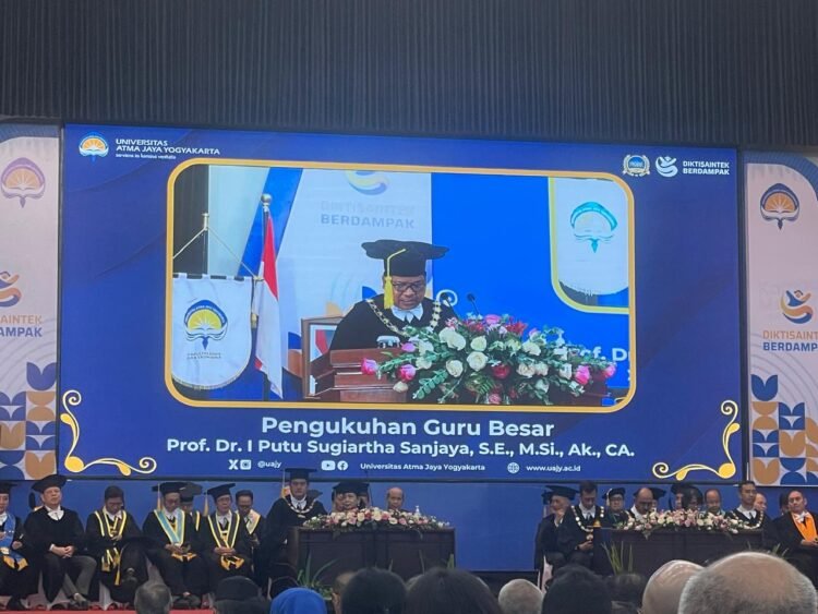 Pidato Pengukuhan Prof. Dr. I Putu Sugiartha Sanjaya, SE., M.Si., Akt., CA di Kampus UAJY