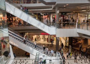 Ilustrasi kawasan pusat perbelanjaan