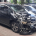 mobil yang terlibat dalam kecelakaan maut di simpang Bugisan, Wirobrajan, Kota Yogyakarta, Kamis (14/8/2025)