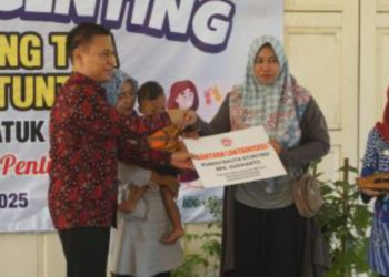 Peluncuran program GENTING di Kapanewon Patuk untuk tekan angka stunting di Gunungkidul, Kamis (7/8/2025)